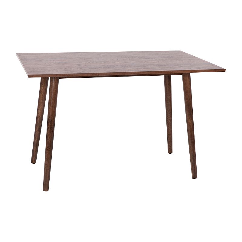 Flash Furniture Hatfield Mid-Century Modern Dining Table, Brown