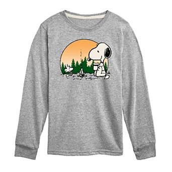 Boys 8-20 Peanuts Campfire Mugs Long Sleeve