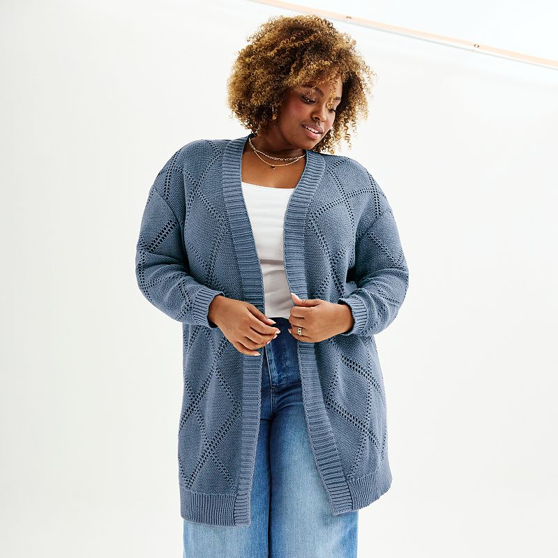 Kohls plus cheap size cardigans