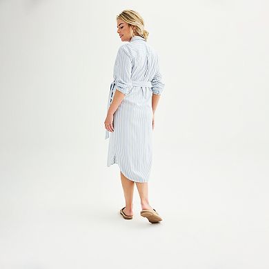 Maternity Sonoma Goods For Life® Button Down Shirt Dress
