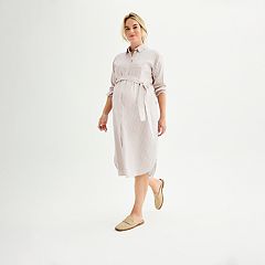 Maternity Sonoma Goods For Life® Long Sleeve Squareneck Dress
