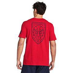 Under Armour® Freedom Flag T-Shirt - Men's T-Shirts in Red Midnight Navy