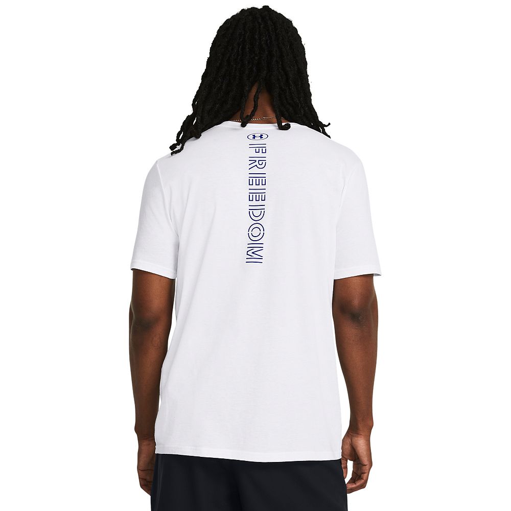 ☆FREEDOM☆ Freedom Camo Logo Semi Overfit Crop T-Shirt Whit Under Armour Freedom Camo T-Shirt
