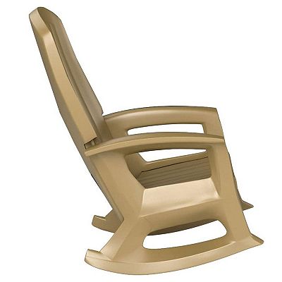 Semco Plastics Rockaway Heavy Duty All Weather Outdoor Rocking Chair 2 Pack