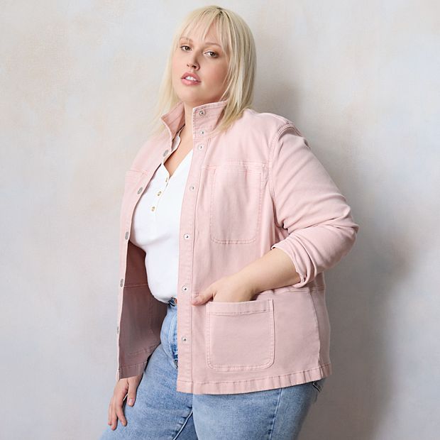 Plus Size LC Lauren Conrad Jean Jacket