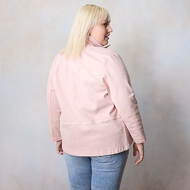Plus Size LC Lauren Conrad Anorak Denim Jacket