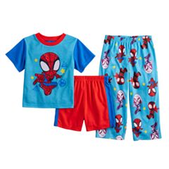 Lot of 2 AME Boys Size 4/5 Blue Lion King Red Spider Man Fleece Pajama  Pants New