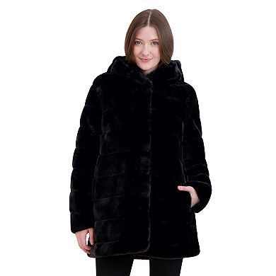 Women's Halitech Faux Fur Hooded Puffer Coat