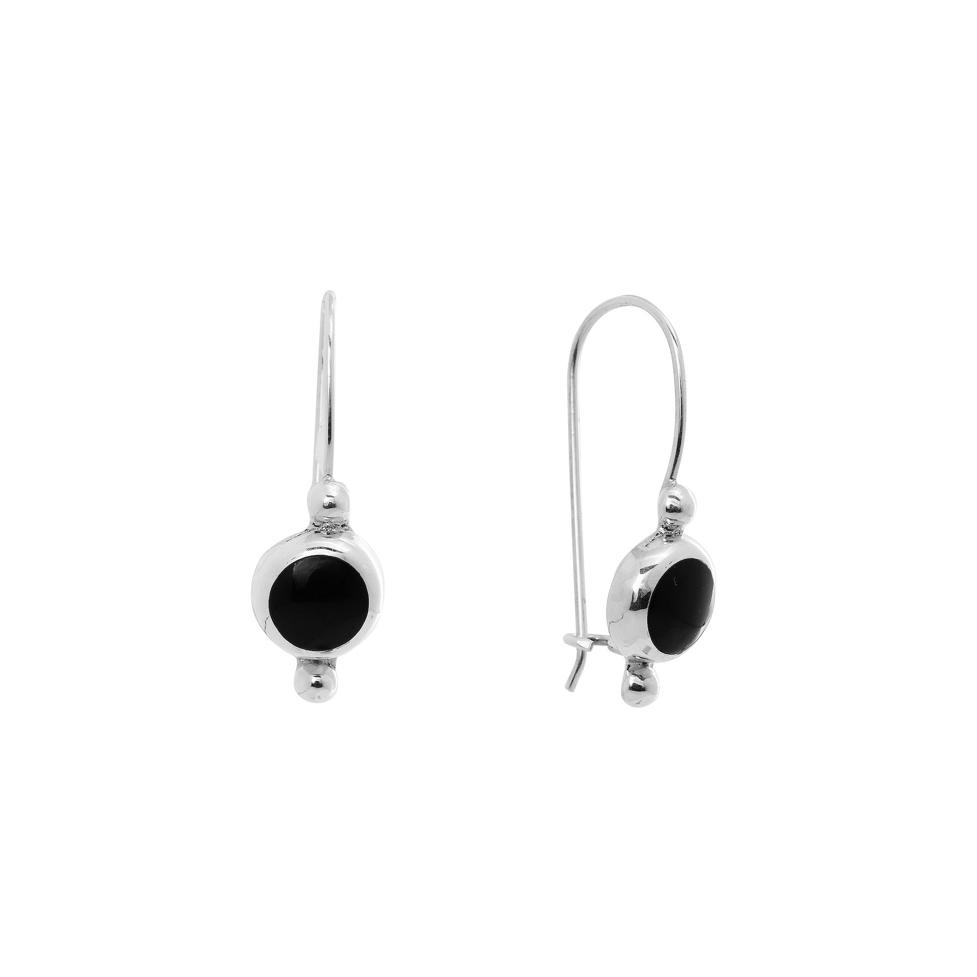 Main and Sterling Sterling Silver Round Fixed Wire Earrings, Womens, Sterl