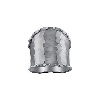 Main and Sterling Sterling Silver Wide Hammered Ring