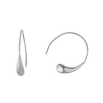 Main and Sterling Sterling Silver Abstract Swirl Earrings