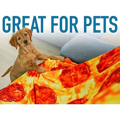 Zulay Novelty Big Pizza Blanket Adult and Kids (60 Inch)