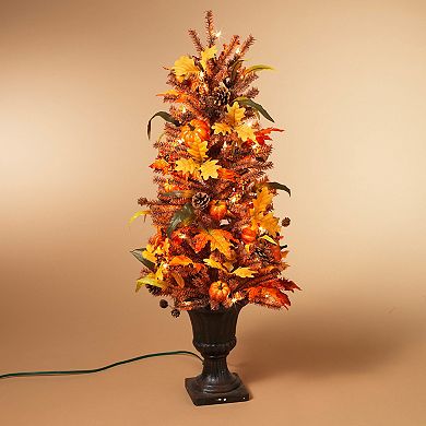 Gerson 50-Light Fall Harvest Tree Floor Decor