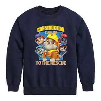 Boys 8-20 Rubble & Crew To The Rescue Crew Fleece Sweatshirt