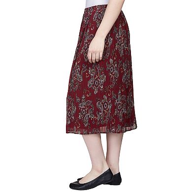 Women's Alfred Dunner Paisley Midi Skirt