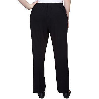 Petite Alfred Dunner Scuba Crepe Stretch-Fit Pants