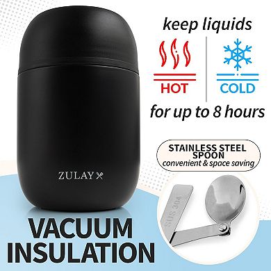 Vacuum Insulated Food Jar for Hot Foods, Stainless Steel