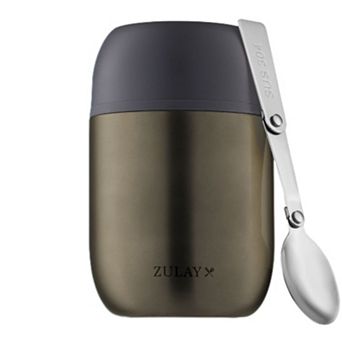 Zulay Kitchen Vacuum Insulated Food Jar for Hot Foods, Stainless Steel