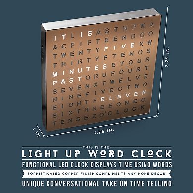 Hammer & Axe Sharper Image LED Light-Up Word Clock