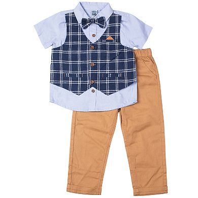 Toddler Boy Little Lad Shirt, Pants & Bowtie Set