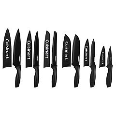 Cuisinart Advantage Color Collection 6-Piece Ceramic Coated Steak Knife Set Black