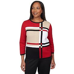 Women's Wear by Erin Andrews White/Royal Los Angeles Dodgers Color Block Script Pullover Sweater