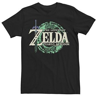 Big & Tall Nintendo Legend of Zelda: Tears of the Kingdom Master Sword Logo Graphic Tee