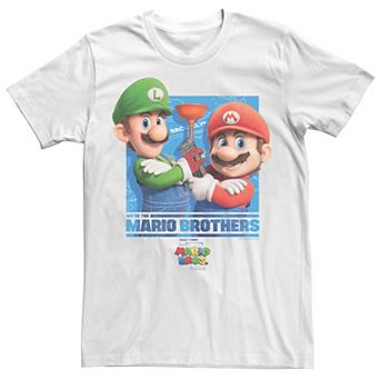 Big & Tall The Super Mario Bros. Movie We're the Plumber Brothers Box Graphic Tee