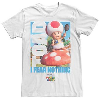 Big & Tall The Super Mario Bros. Movie Toad I Fear Nothing Mushroom Graphic Tee