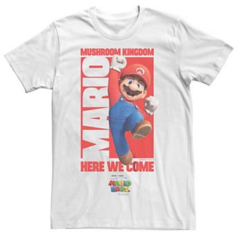 Big & Tall The Super Mario Bros. Movie Jumpman Mushroom Kingdom Here We Come Graphic Tee