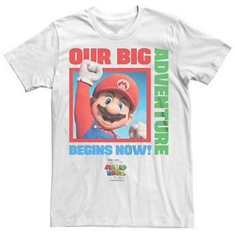 Big & Tall The Super Mario Bros. Movie Our Big Adventure Begins Now Jumpman Graphic Tee