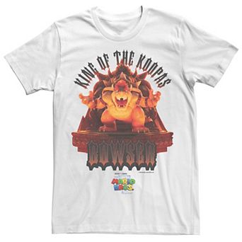 Big & Tall The Super Mario Bros. Movie Bowser King of the Koopas Statue Graphic Tee