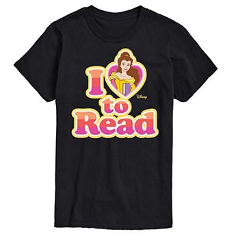 Disney Princess Big & Tall Belle I Love To Read Graphic Tee