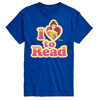 Disney Princess Big & Tall Belle I Love To Read Graphic Tee