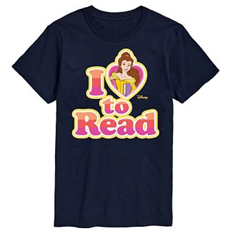 Disney Princess Big & Tall Belle I Love To Read Graphic Tee