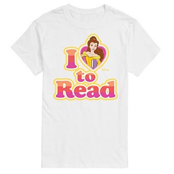 Disney Princess Big & Tall Belle I Love To Read Graphic Tee