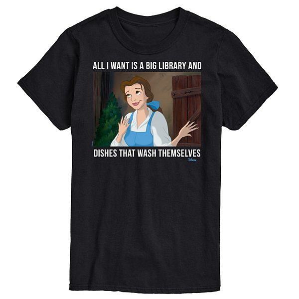 Disney Princess Big & Tall Belle Library Graphic Tee