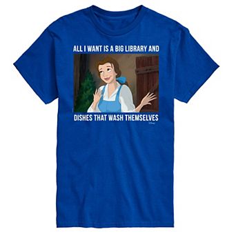 Disney Princess Big & Tall Belle Library Graphic Tee