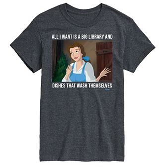 Disney Princess Big & Tall Belle Library Graphic Tee