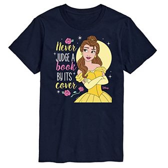 Disney Princess Big & Tall Never Judge Book By Its Cover Graphic Tee