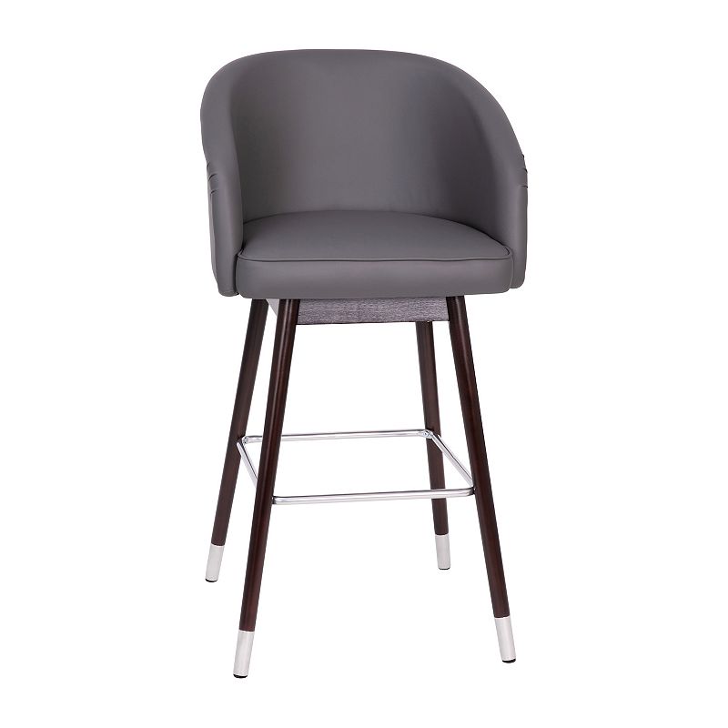 Flash Furniture Margo Commercial Grade Mid-Back Modern Barstool, Grey