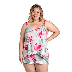 Kohls Women's Lilac+London Satin Floral Cami & Pajama Shorts Sleep