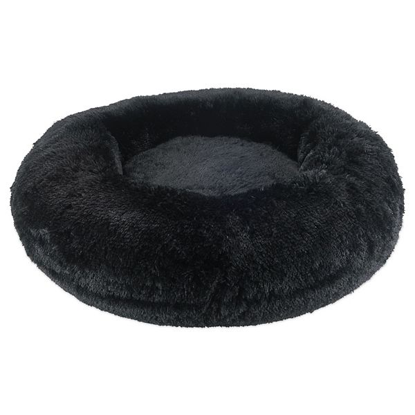 Arlee Memory Foam Donut Round Pet Bed - Black (MEDIUM)