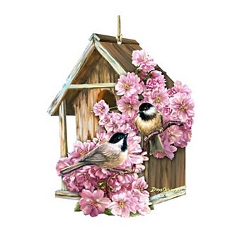 Spring Dream House Wooden Holiday Ornament by Gelsinger - Easter Spring Decor