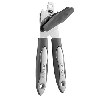Zulay Kitchen Can Opener Handheld - Durable Manual Can Opener Smooth Edge Cut Stainless Steel Blades