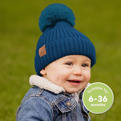 Winter baby hats fashion that stay on