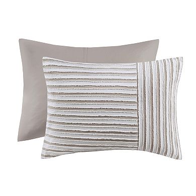 Madison Park Bryn 3-Piece Clipped Jacquard Duvet Cover Set