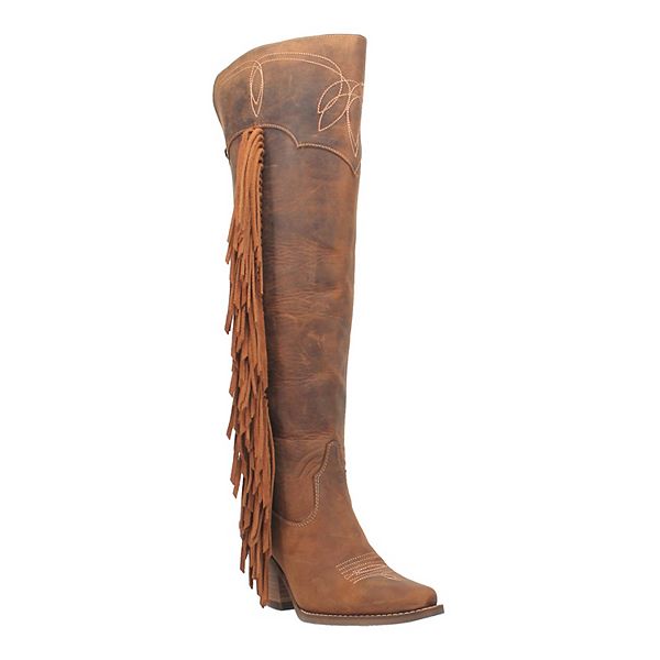 Dingo Sky High Women's Leather Thigh-High Boots