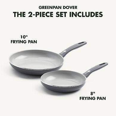 GreenPan Dover 8-in. and 10-in. Healthy Ceramic Nonstick Frypan Set