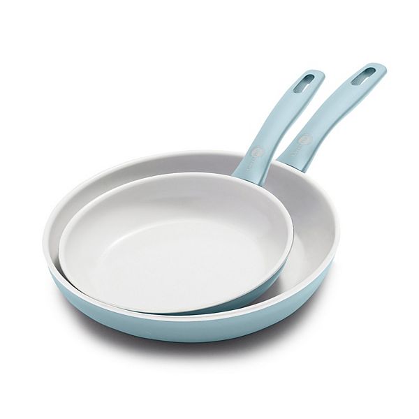 GreenPan Dover 8-in. and 10-in. Healthy Ceramic Nonstick Frypan Set - Light Blue